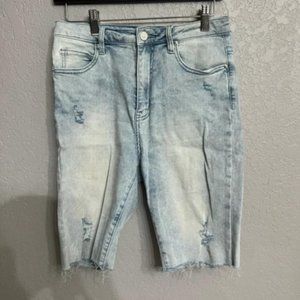 By Egreis Capri Shorts Ripped Jean Size M